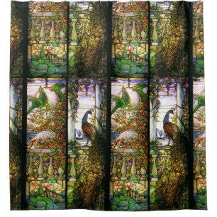 Para Box A arte Nouveau do vitral floresce a cortina de ch