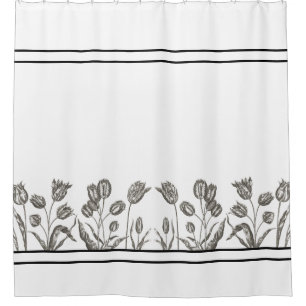 Para Box A tulipa botânica do vintage floresce a cortina d