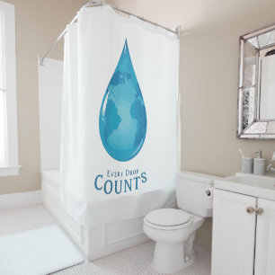 Para Box "Blue Planet Flow – Mensagem Ecológica Cortina de