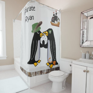Para Box Bote de Correção Pirata Pinguin com Cortina de chá