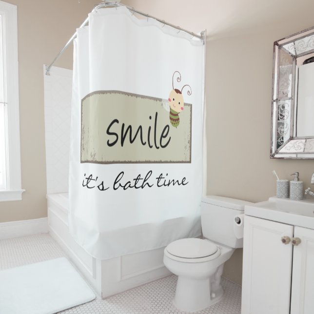 Para Box Bumblebee Smile é Bath Time Chá Cortina (In Situ)