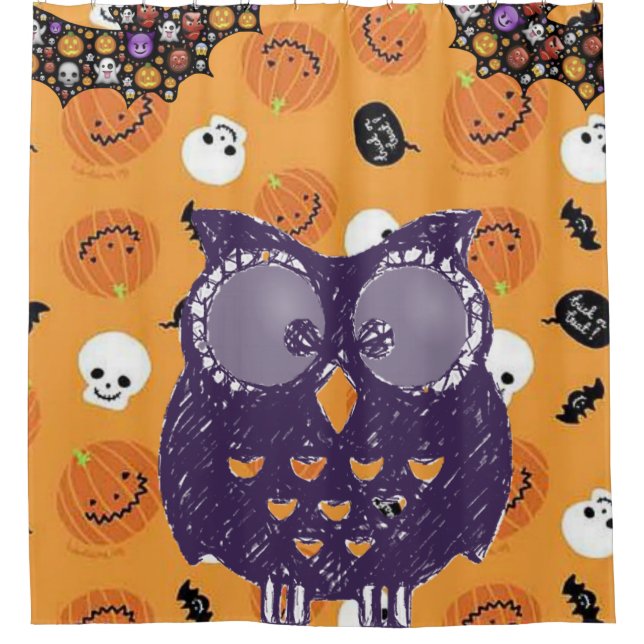Para Box Chá Cortina Halloween (Frente)
