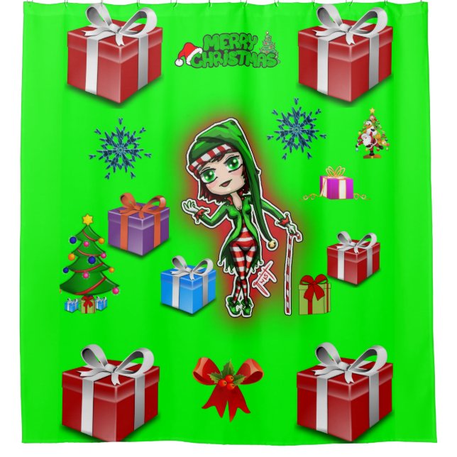 Para Box Chá Cortina Natal (Frente)