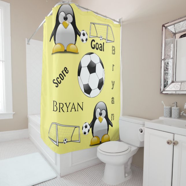 Para Box Chá Cortina Pinguim - Objetivo da Bola de Futebol (In Situ)