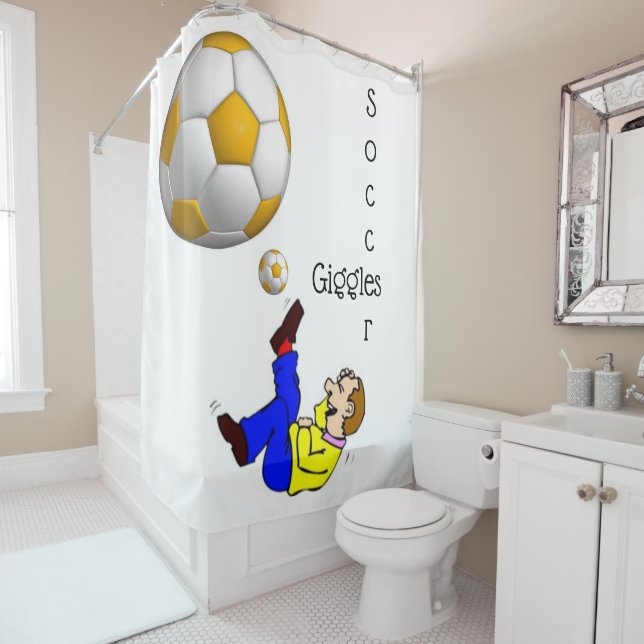 Para Box Chá Cortina Soccer Man Giggles (In Situ)