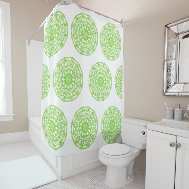 Para Box Chá Cortina Verde Mandala (In Situ)