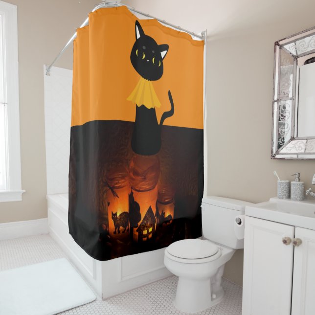 Para Box Chá de Halloween - Cortina Preta (In Situ)