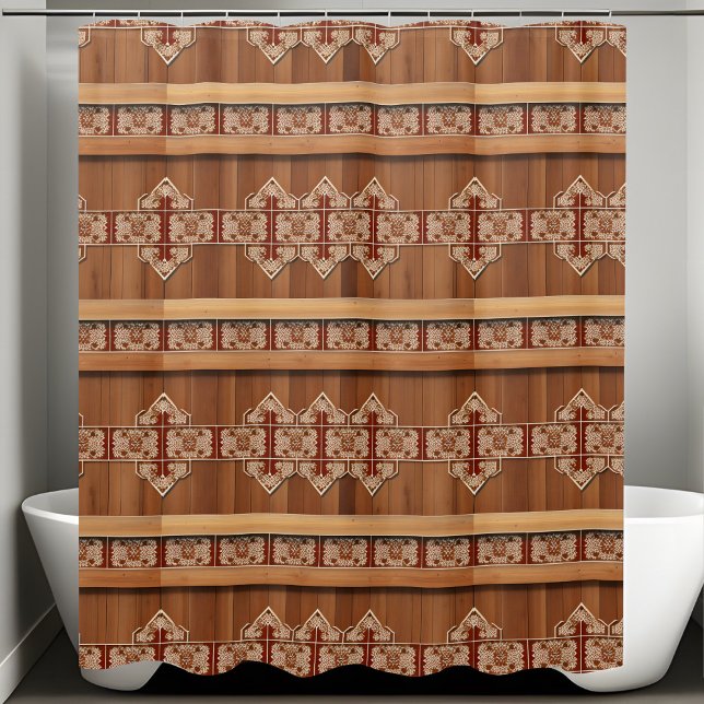 Para Box Chá De Madeira Com Distância Cortina Estilo 1 (Criador carregado)