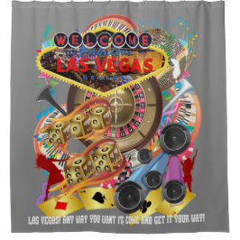 Para Box Cinza da coleção da cortina de chá de Las Vegas