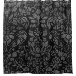 Para Box Cinza e cortina de Chá da Vintage Elegante Negra