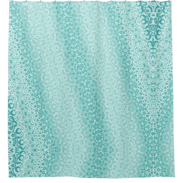 Para Box Cortina Abstrato de Chá Azul Única (Frente)