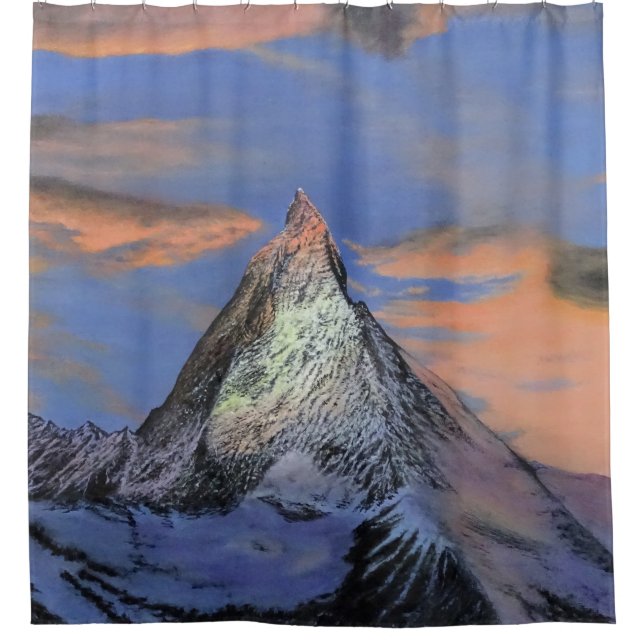 Para Box Cortina chá - "A Matterhorn No Sunset" (Frente)