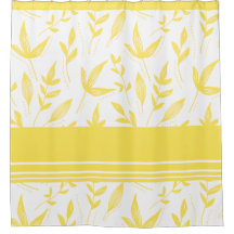 Cortina Chá Botânica Amarela