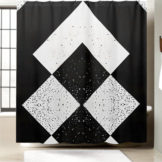 Para Box Cortina Chá de Diamante Preto e Branco (Criador carregado)