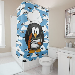 Para Box Cortina Chá de pinguim