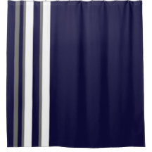 Cortina Chá desportiva - Cinza azul e branco