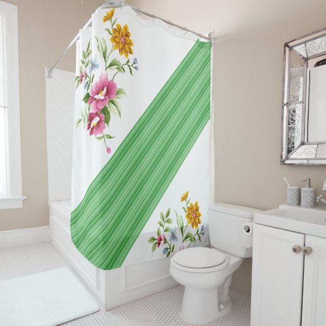 Para Box Cortina chá Verde Floral (In Situ)