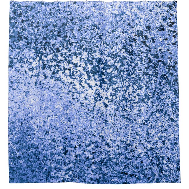 Para Box Cortina de Banho Abstrata Azul (Frente)
