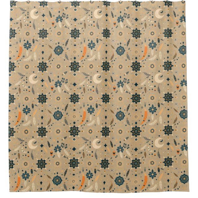 Para Box Cortina de Banho Boho Chic – Espírito Livre (Frente)