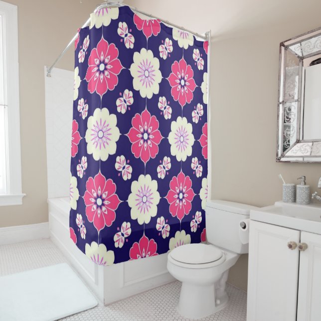 Para Box Cortina de Banho Boho Magenta (In Situ)