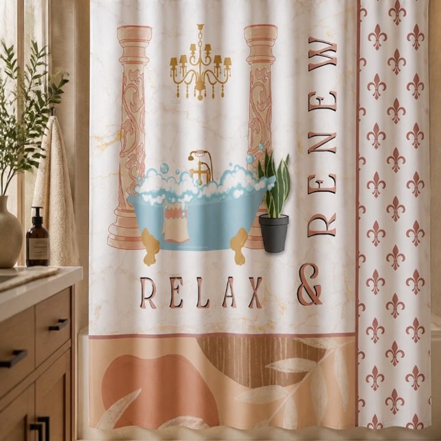 Para Box Cortina de Banho Clássica Relax & Renew (Criador carregado)