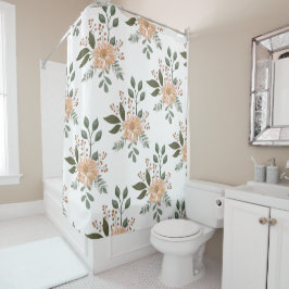 Para Box Cortina de Banho com Padrão Floral