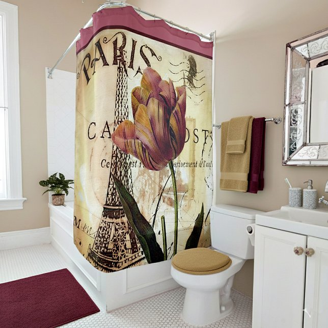 Para Box Cortina de Banho de Tulipa de Paris (Criador carregado)