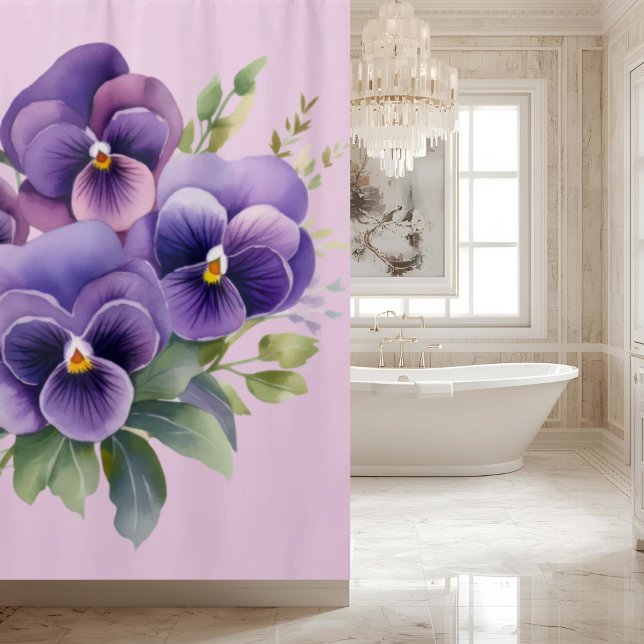 Para Box Cortina de Banho de Violeta Elegante (Criador carregado)