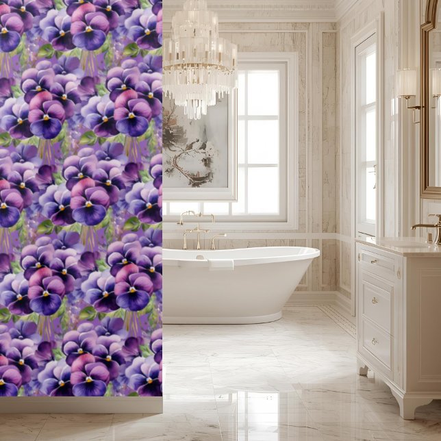 Para Box Cortina de Banho de Violeta Elegante (Criador carregado)