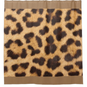 Para Box Cortina de Banho Estampa Leopardo Guepardo