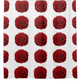 Para Box Cortina de Banho - Flor de Rosa Vermelha