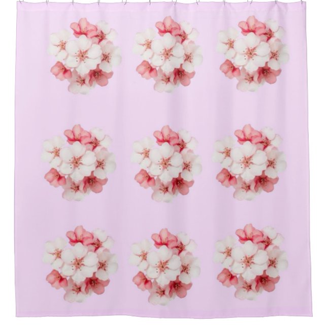 Para Box Cortina de Banho Floral (Frente)
