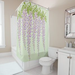 Para Box Cortina de Banho Floral Botânica de Wisteria Pendu