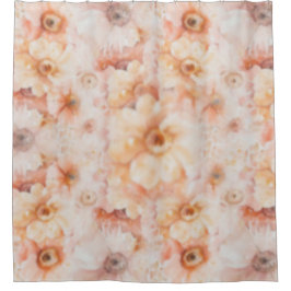 Para Box Cortina de Banho Floral em Inglês Boêmio de Banho
