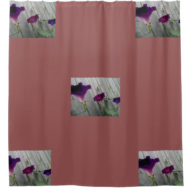 Para Box Cortina de Banho Floral Rosa (Frente)