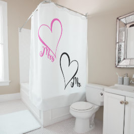 Para Box Cortina de Banho Mr. & Mrs.