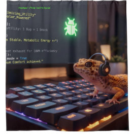 Para Box Cortina de Banho Personalizada Cyberpunk GeckoDev