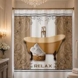 Para Box Cortina de Banho Relax Elegante
