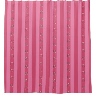 Para Box Cortina de Banho Rosa Desanimada Listra de Ferradu