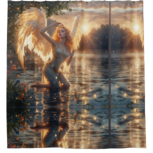 Para Box Cortina de Chá "Angelic Grace at Sunrise"