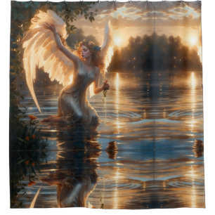Para Box Cortina de Chá "Angelic Grace at Sunrise"