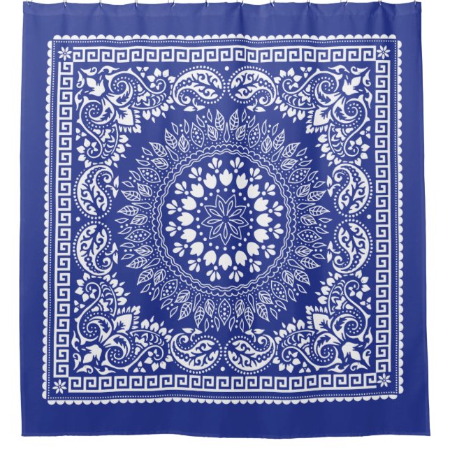 Para Box Cortina de Chá Blue Bandana (Frente)