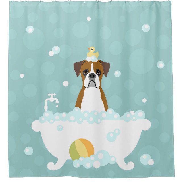 Para Box Cortina de Chá Cachorro-Boxer (Frente)