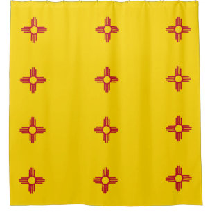 Para Box Cortina de chá com a bandeira de New mexico, EUA