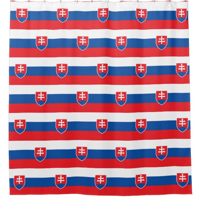 Para Box Cortina de chá com Bandeira da Eslováquia (Frente)