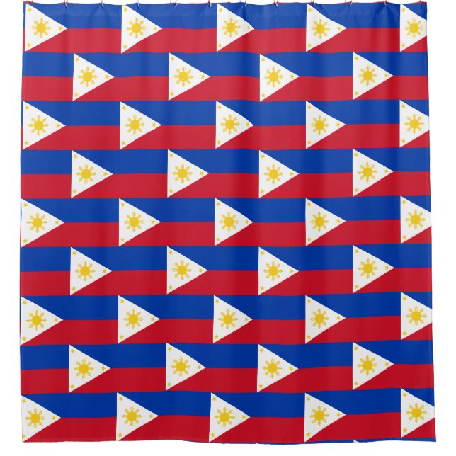 Para Box Cortina de chá com Bandeira das Filipinas (Frente)