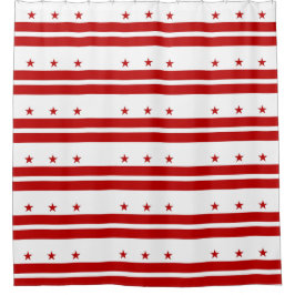 Para Box Cortina de chá com Bandeira de Washington DC, EUA