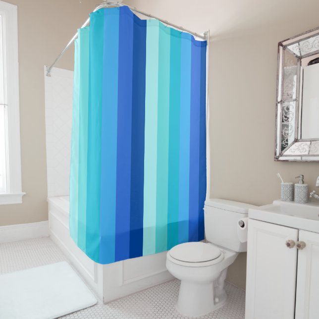 Para Box Cortina de Chá com Barra Azul Moderna (In Situ)