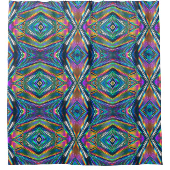 Para Box Cortina de Chá Cromo Iridescente (Frente)