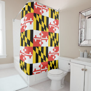 Para Box Cortina de chá da bandeira de Maryland